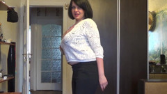 Sexy Milf: Tirando a roupa e fodendo minha boceta com mashine de...