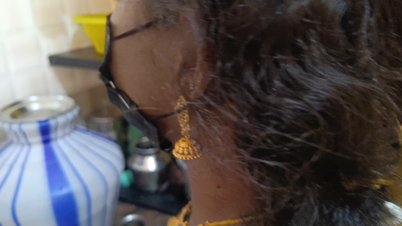 Pushpa studio: Housewife Works at Home with Stepsister and Her Husband