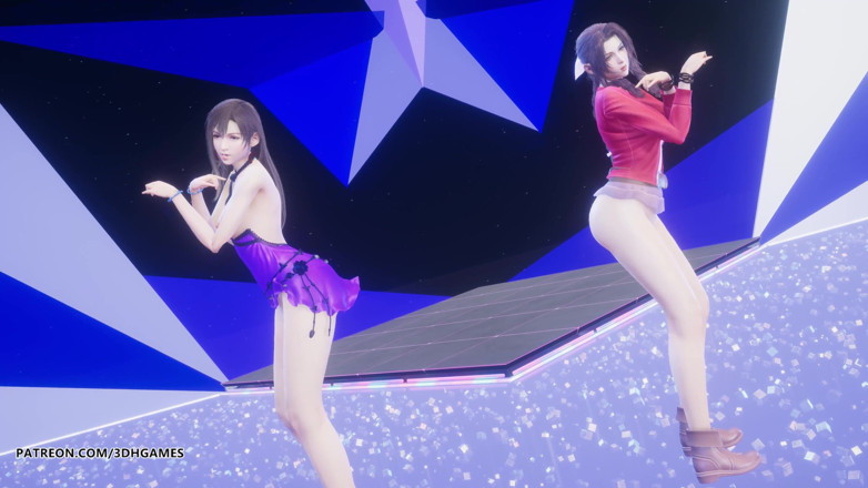3D-Hentai Games: [MMD] TAEYEON - Invu Aerith Tifa Lockhart fantasi akhir striptis panas...