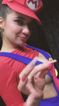 B2P Mario Bros Cosplay Belon Merah Pop Kasut Tumit Tinggi