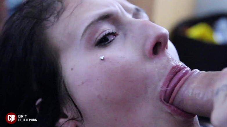 Cumbizz: Cum thirsty teen slut blowbang Dutch bukakke