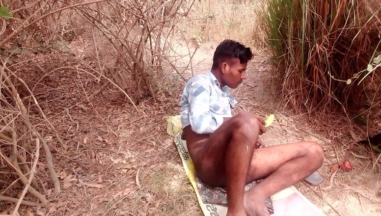 Hotdick_rohit: Desi Teen Boy Ass Fucking with a Big Cucumber Like...