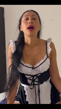 Cum on the Latina Maid’s Tits