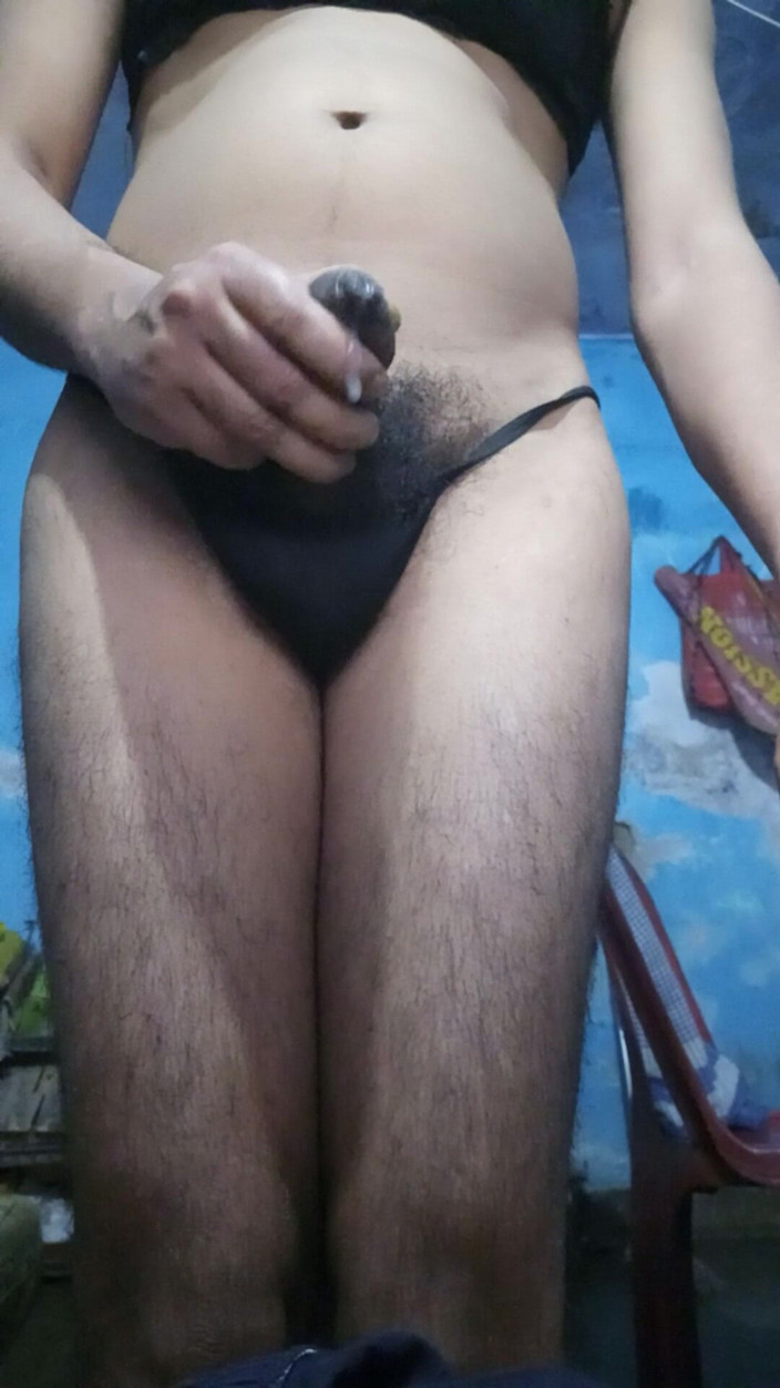 Lustyizlife: Horny Indian Teen Femboy Crossdresser Jerking and Stroking While Wearing...