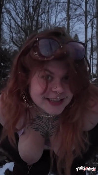 Eu aqueço o dele na neve