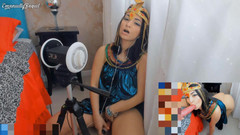 Emanuelly Raquel: क्लियोपेट्रा Cosplay Asmr तीव्र मुख-मैथुन और सेक्स मशीन के साथ भाड़ में जाओ