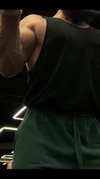Doing a Biceps Curls with a Straight Barbell