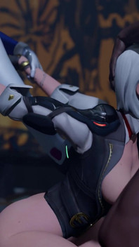 Ashe & D.va From Overwatch Porn - Deepthroat Assist, Wild Double Penetration & Anal Fuck with Big Black Dick