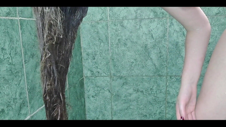 RavenHearth666VIP: Lavando, secando e escovando meu cabelo