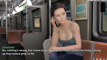 Johannes Gaming: College Kings # 17 in piedi fuori dall'appartamento ma nudo