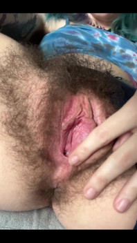 A Little Fun Where I Play with My Perfect #hairy Pussy and Imagine a Fat Cock Deep in Me