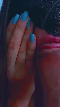 Sensual Latina Masked Blowjob: Girlfriend Experience - Full POV
