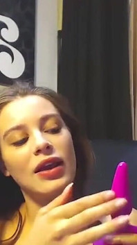 One of Lana Rhoades First Ever Live Streams Big Dildo and a Buttplug