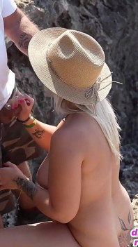 German Blonde Makes Piss and Fuck Games in Mallorca