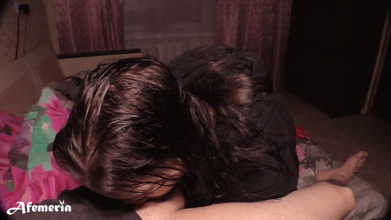 Afemeria: Client hard face fuck slut girl's dirty mouth till tears....