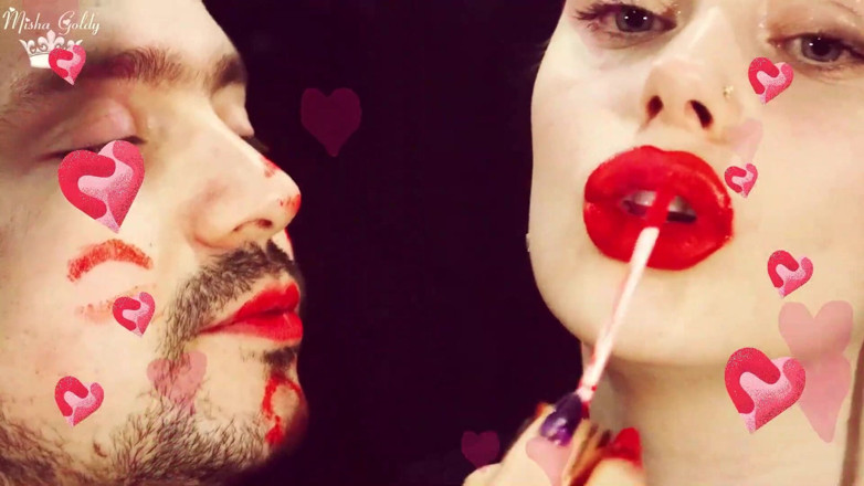Goddess Misha Goldy: Kompilasi ciuman muka dan badan Valentines!