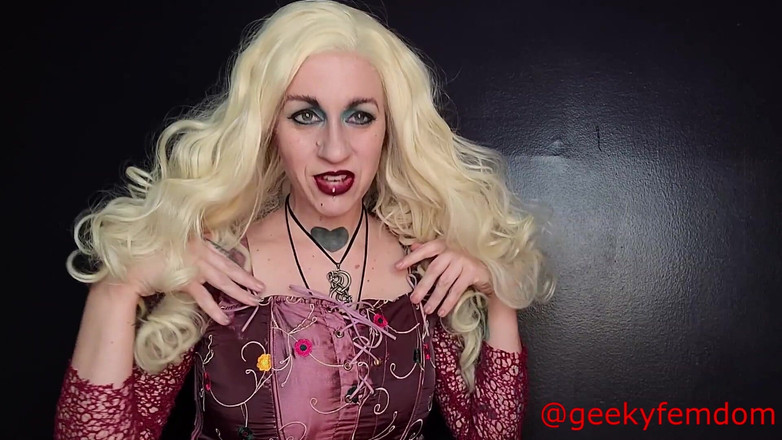 Geeky Femdom: Hocus Pocus Sarah Sanderson - malý penis