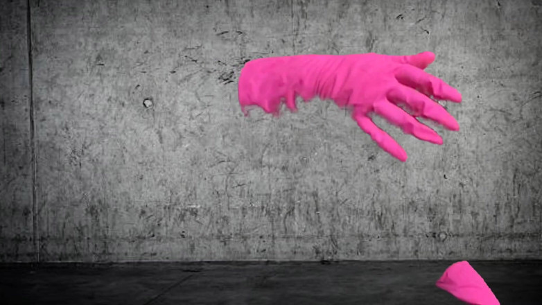 Ari Kajira: Arikajira unsichtbare rosa gummihandschuhe