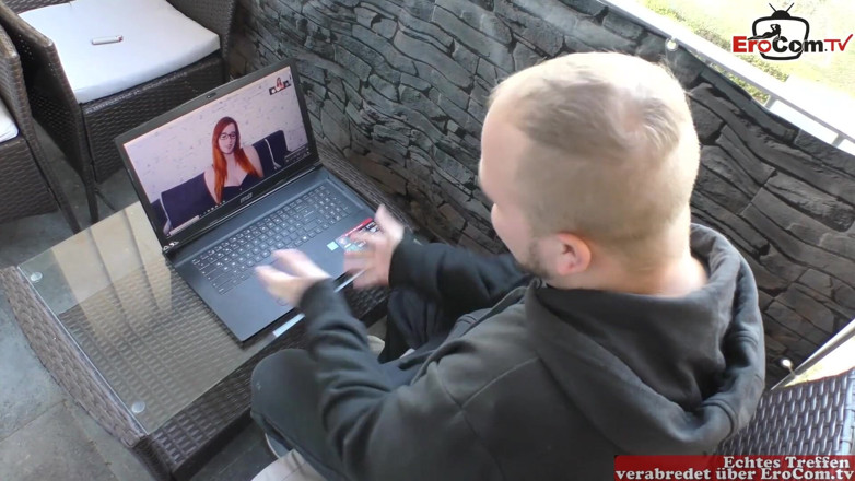 EroCom: Red-haired woman with natural breasts goes on a sex date...