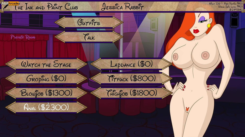 LewdArcade: Park after dark game - koleksi animasi seks jessica rabbit [18+] game...