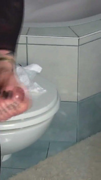 Dominant Handjob 27 - redhead in bathroom