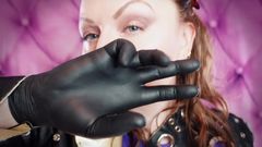 Arya Grander: Asmr: Black Nitrile Gloves Hot Soundings by Arya Grander - Sfw...