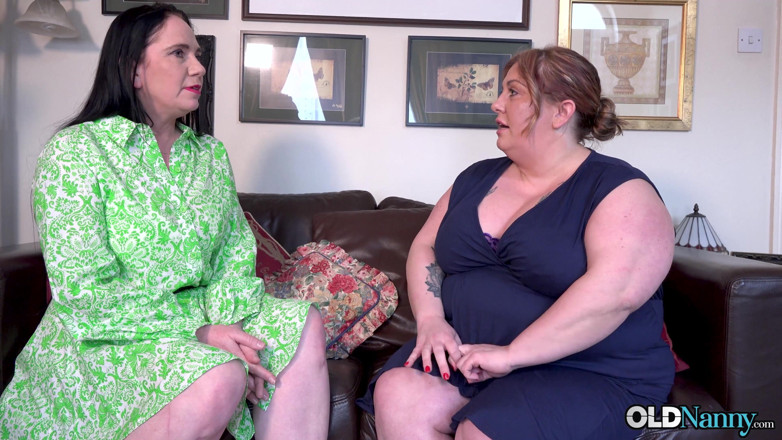 Old Nanny: Ripe Lesbians Playing with Each Others Pleasure Holes