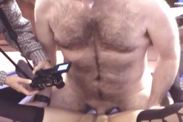 Radical Asian: Asian and caucasian brunettes sharing nerdy man's dick