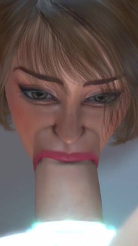 3d sexy sci-fi schwanzgirl android spielt mit einer heißen frau in der raumstation