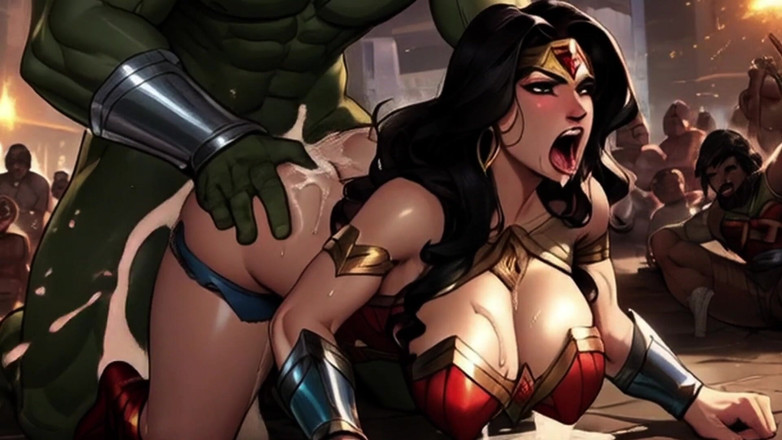 Spicy Toons: Báječná žena vs nenasytní hulkové, celý film