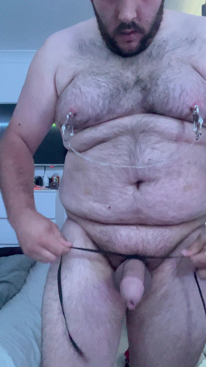 Shaun Cbt: Бондаж члена і яєчка з затискачами для сосків і анальною пробкою