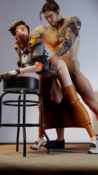Hanzo Riders Tracer's Ass Hard - Overwatch Parody