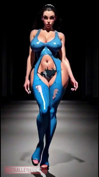 Sexy Big Booty Catwalking Thick Ass Model
