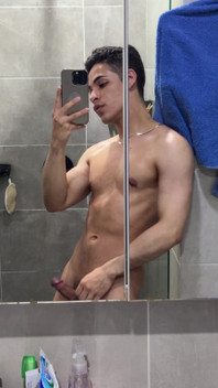 Touching My Cock Before Take a Shower