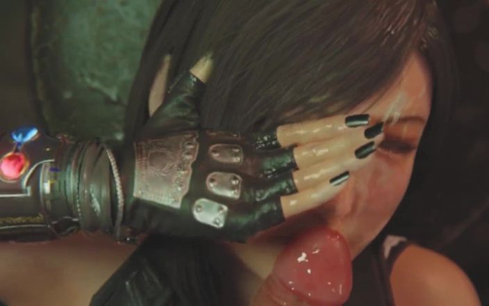 MsFreakAnim: Final Fantasy porno Tifa oferă o muie adâncă în gât Regula34 3D...