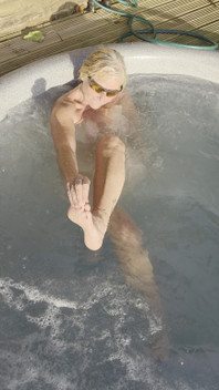 Naked in the Hot Tub
