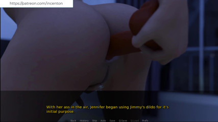 Johannes Gaming: Jennifer'ın içinde - sıkı götünde dildo kullanıyor