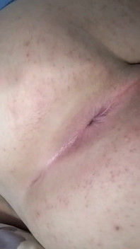 Big-assed Femboy Squeezing His Ass