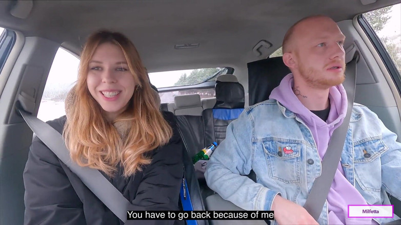 Milfetta: A Village Hitchhiker Girl Pays for His Fare in Kind.