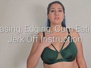 Freya Reign: Provocando a gozada comendo masturbação, instruções