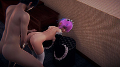 Waifu club 3D: Ram dikongkek dalam gaya doggy di pantat