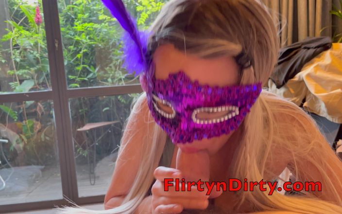 FlirtynDirty: Aleksandraxxx Masked Sucking POV