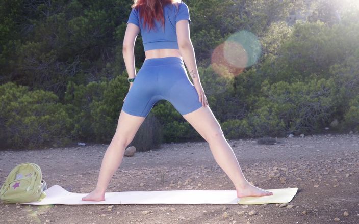 Sheryl X: Outdoor Forest Yoga with Happy Baby Pose!