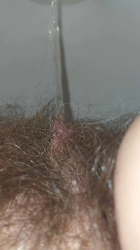 Pissing Woman, Hairy Pussy Pissing