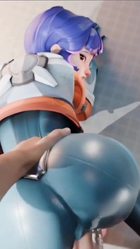 Futuretist intensiv anal doggy style med en het, kurvig brud - hårdhänt action & spermasväljande