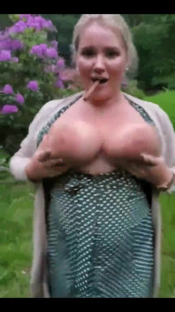 Flashing my tits in Scotland 