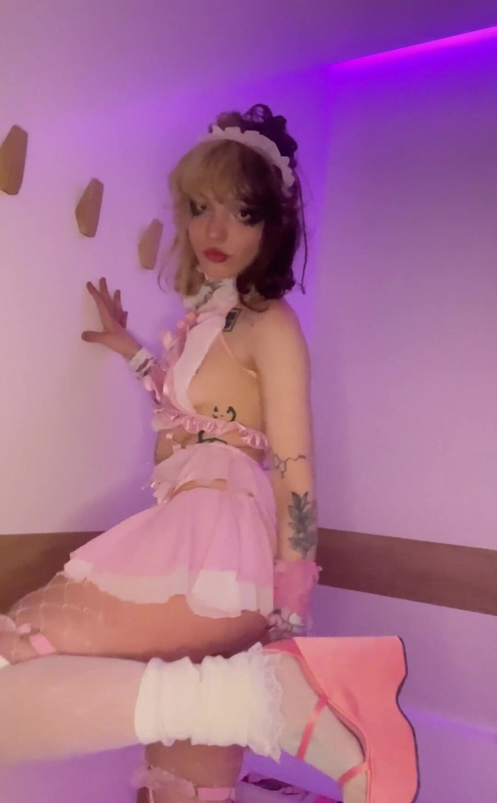 Soft Vulgar: Cute Petite Teen in Pink Lingerie 7