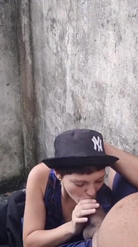 I Put the Lesbian on to Pay for a Blowjob on the Stairs.