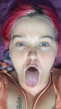 Long Tongue Swirling, Licking, Sucking at You