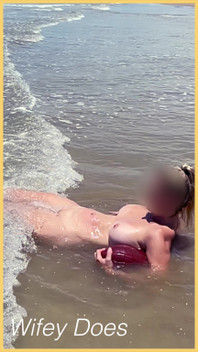 Wifey Liebt Es, Am Strand Zu Sein